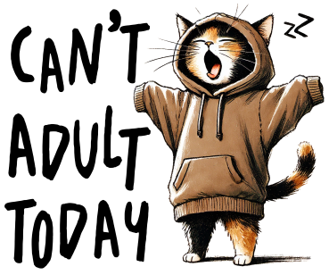 Preview: Unisex T-Shirt mit Katze im Hoodie